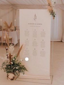 wedding table plan frame
