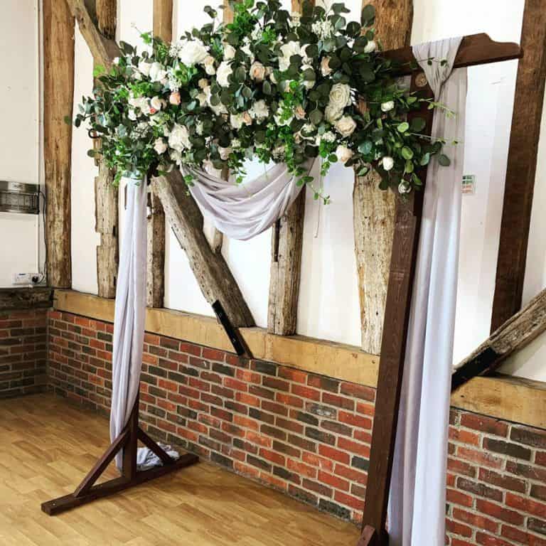 Flower wedding arch