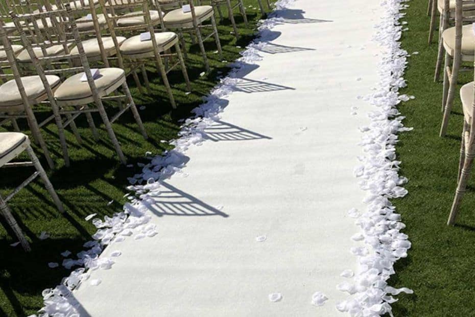Ivory Wedding Aisle Runner Elegant Carpet for Your Wedding