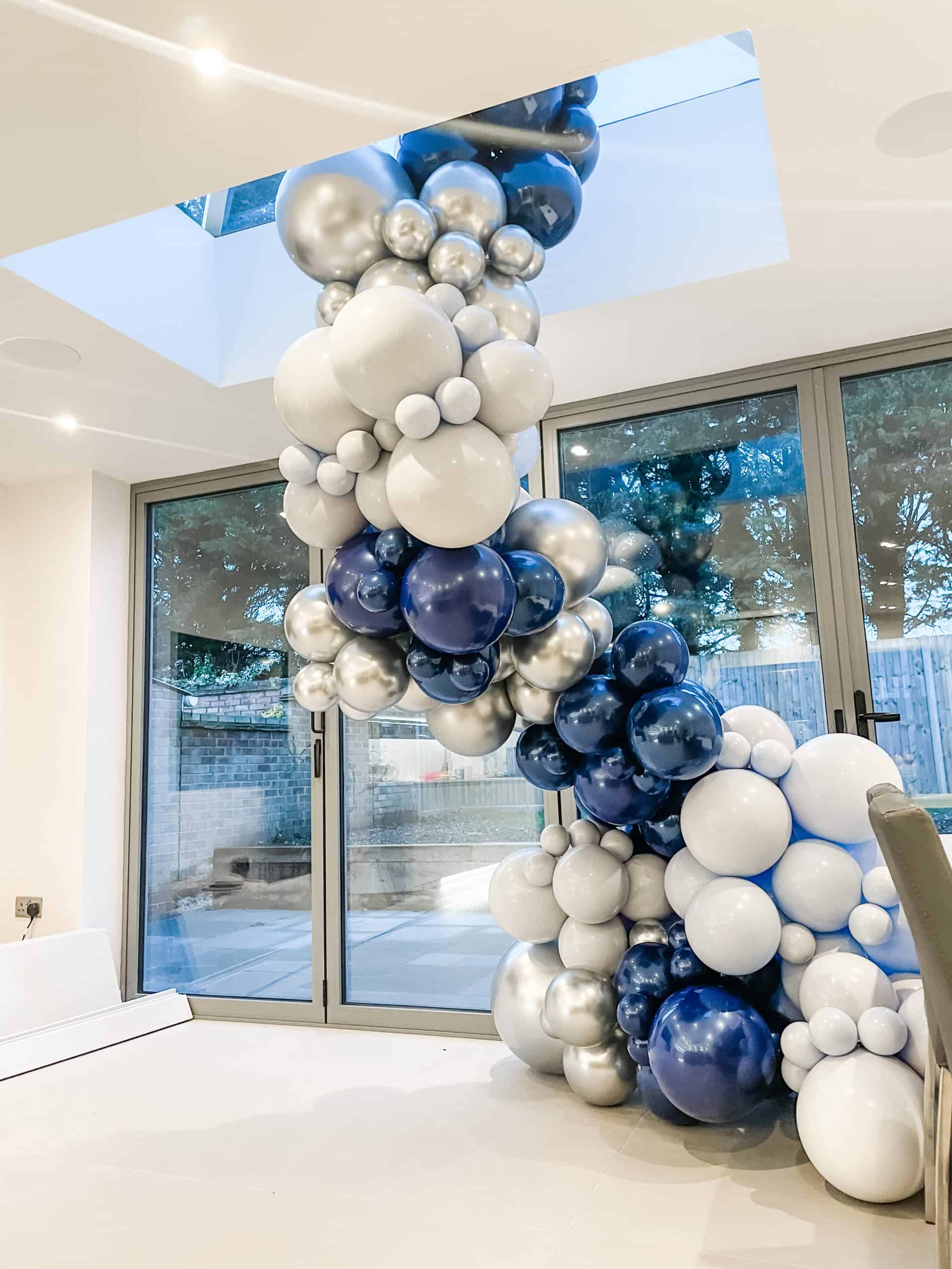 midnight blue balloon garland - Forever and a Day Events