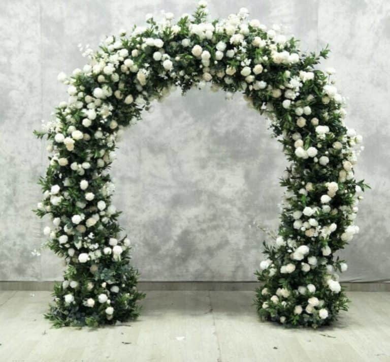 foliage wedding arch