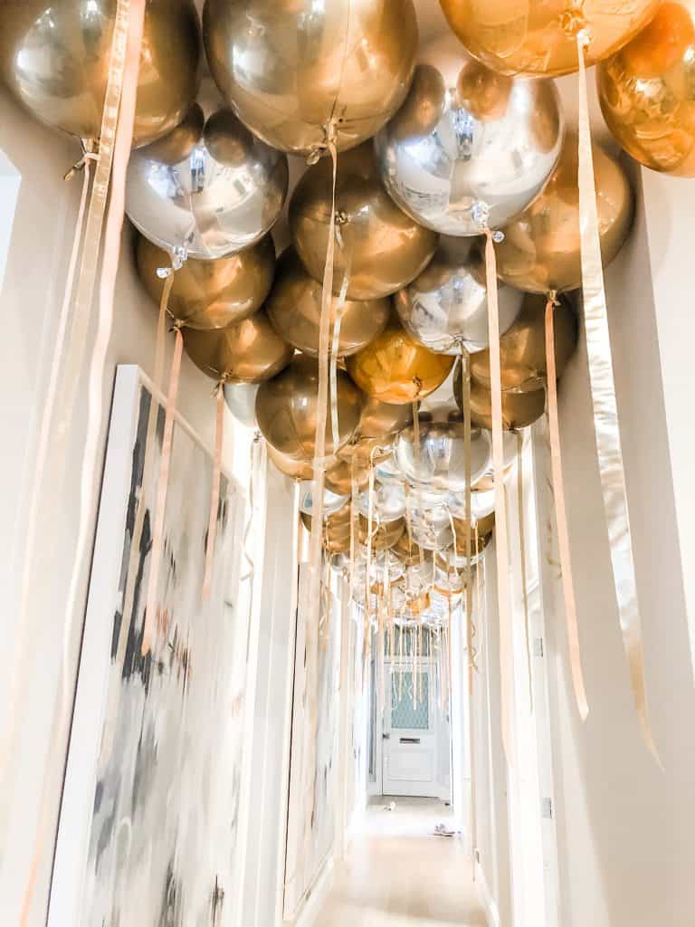 Gold Giant Orb Balloon Wedding Party Venue Decoration Birthday 