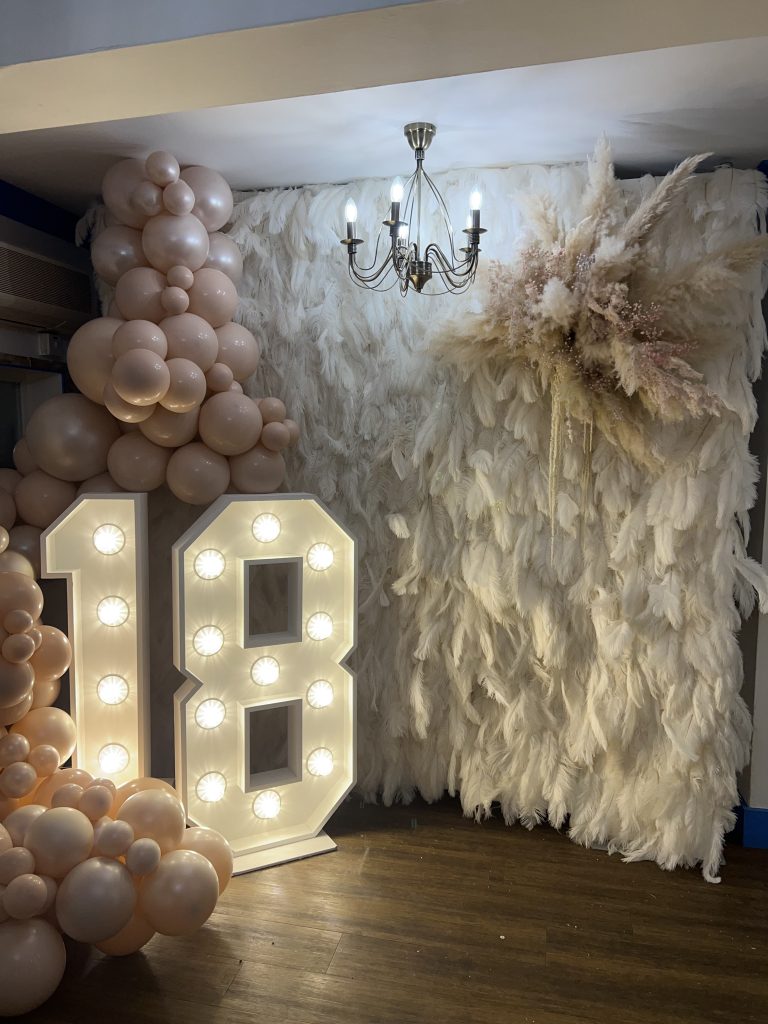 feather wall hire